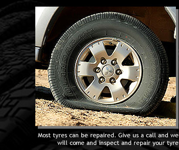 Most tyres can be repaired. Give us a call and we will come and inspect and repair your tyre